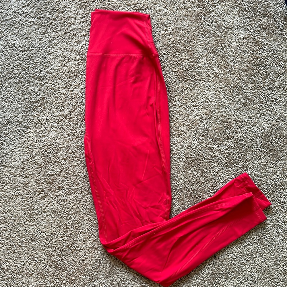 Red legacy buff bunny leggings